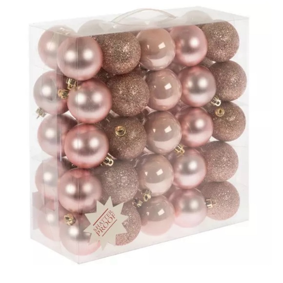 Other - Box of small pink ornaments
